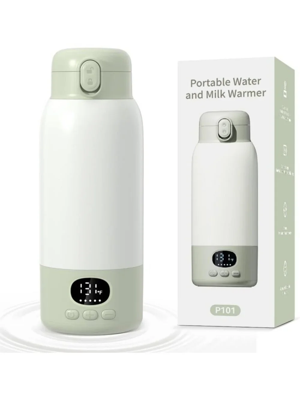 Travel-Friendly Portable Bottle Warmer, 45W Fast Charging, 17oz Milk Heater
